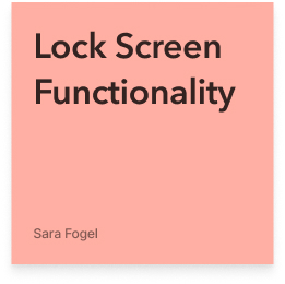 Lock-Screen-Functionality